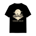 Chase Calm Moonlit Mountains Tee in Black, front view