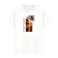 Golden Hour Sunset Collage Tee in White, front view