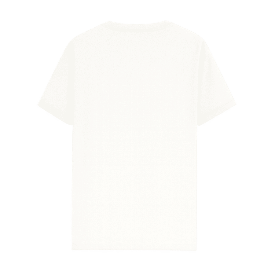 Day to Night Landscape Tee in White, back view