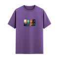 Day to Night Landscape Tee in Lavender, front view