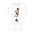 Summit Climber Ink Art Tee in White, front view